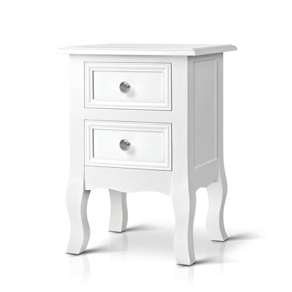 French Nightstand Side Table