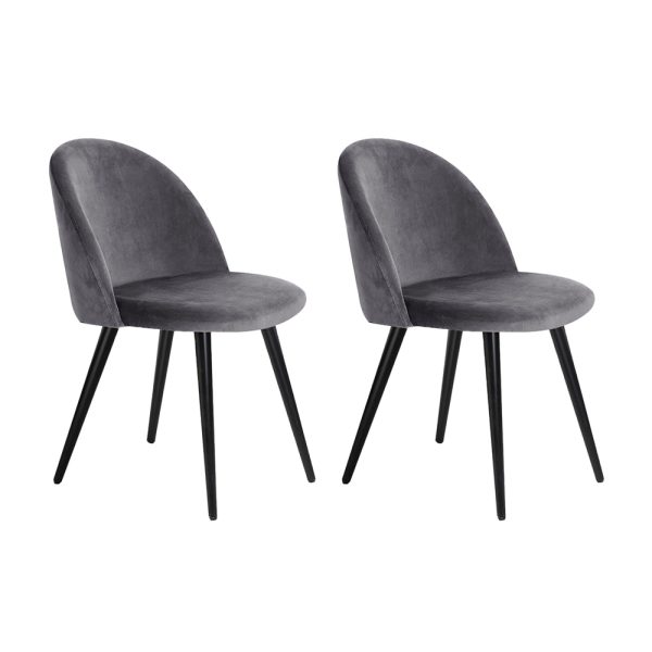Velvet Dining Chairs (Set of 2)