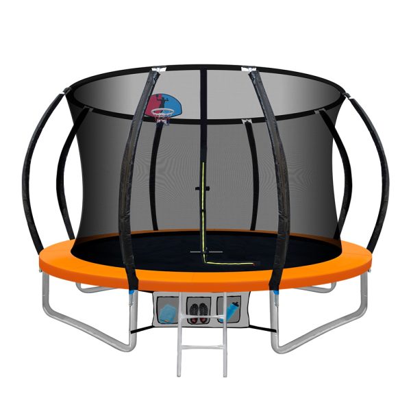 Everfit 10FT Trampoline Round With Basketball Hoop