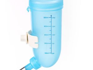 500ml Dog Cat Hamster Rabbit Water Bottle Hanging Drinking Dispenser Feeder Blue