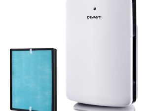 Devanti Air Purifier Freshener Carbon HEPA Filter Home Office Odour Cleaner