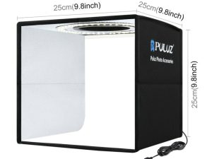 25CM Portable Photo Studio LED Light Tent Bar Cube Soft Box Room Photography