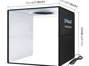 30CM Portable Photo Studio LED Light Tent Bar Cube Soft Box Room Photography