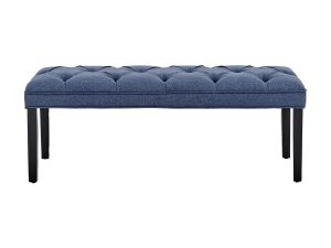 Cate Upholstered Bench Blue