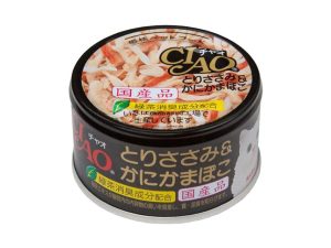 CIAO Canned Jelly For Cat Chicken Fillet And Crab Stick 85G X12